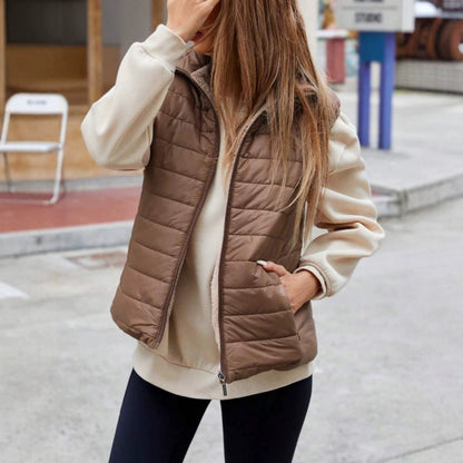 Gilet d'Océane col montant, sans manches – Schiara